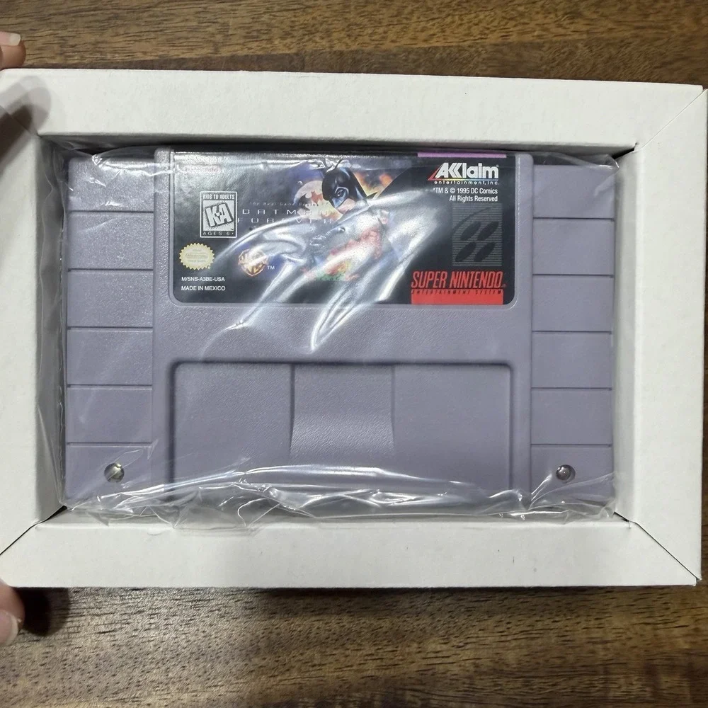 Batman Forever Super Nintendo Entertainment System SNES CIB Poster New Open Box